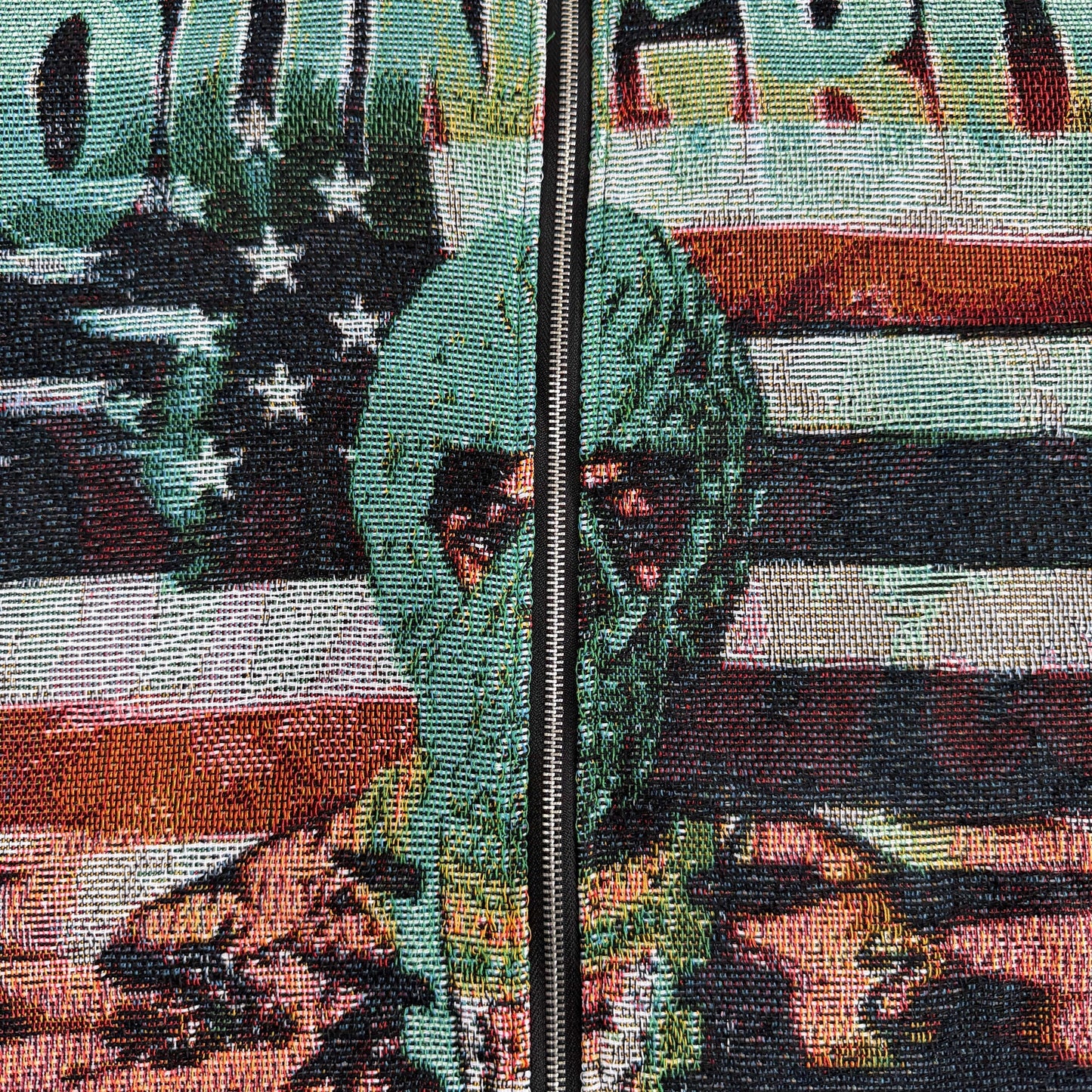 RDMCLOTHINGART tapestry hoodie GREEN YOUNGBOY TAPESTRY JACKET