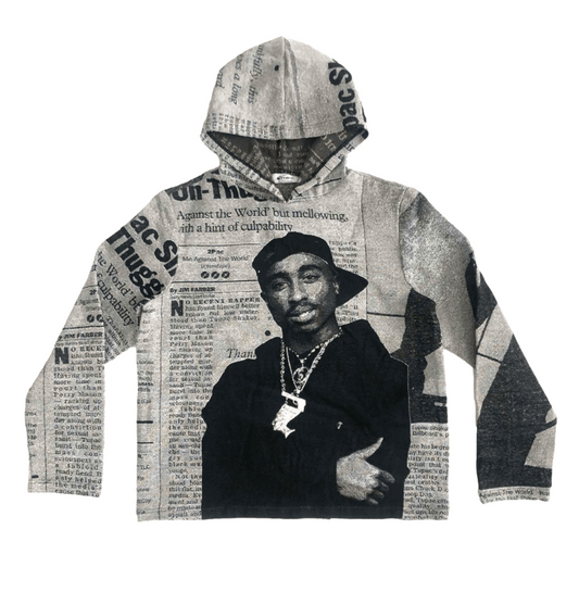 GREY 2PAC TAPESTRY - RDMCLOTHINGART