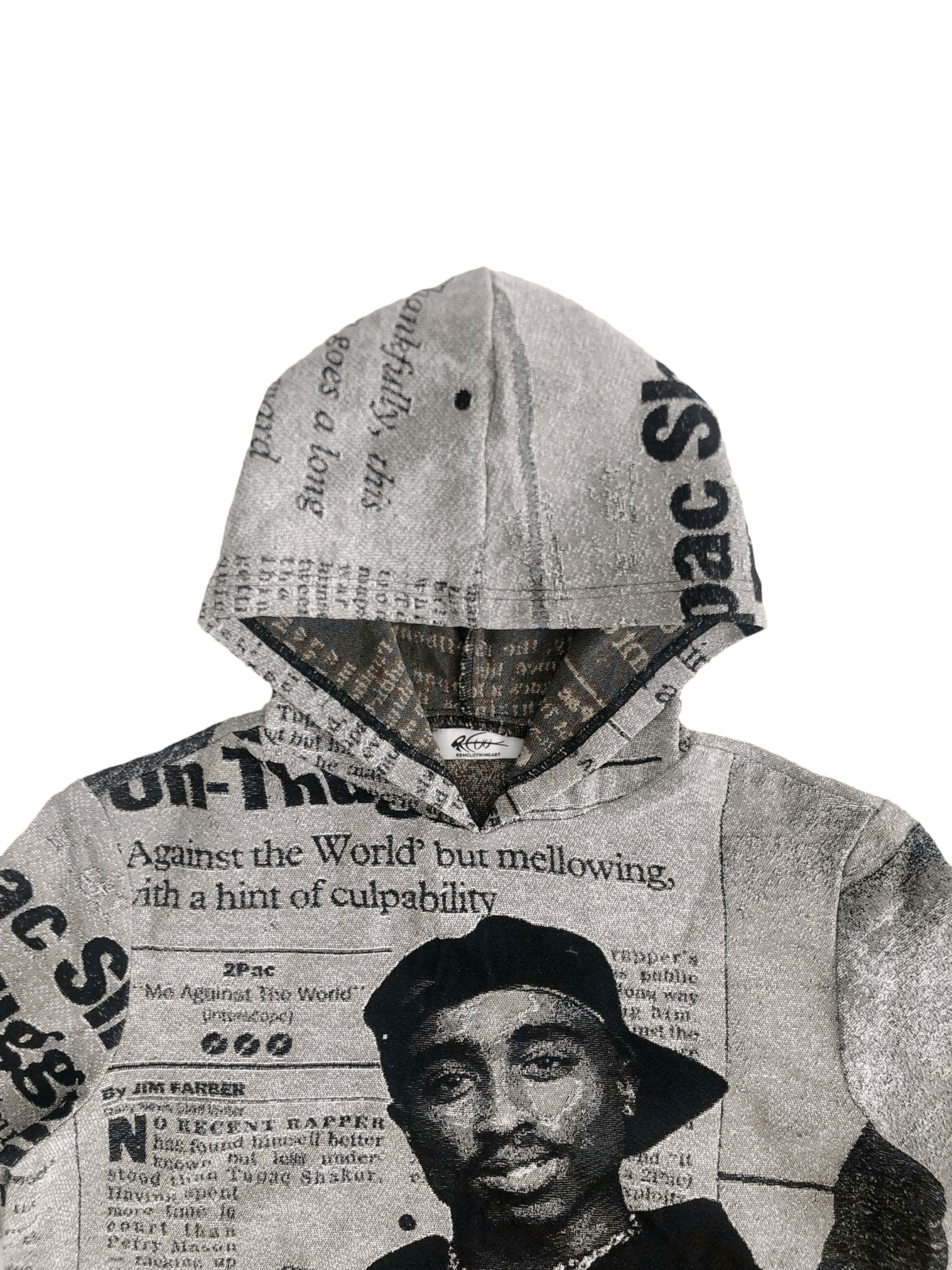 GREY 2PAC TAPESTRY - RDMCLOTHINGART