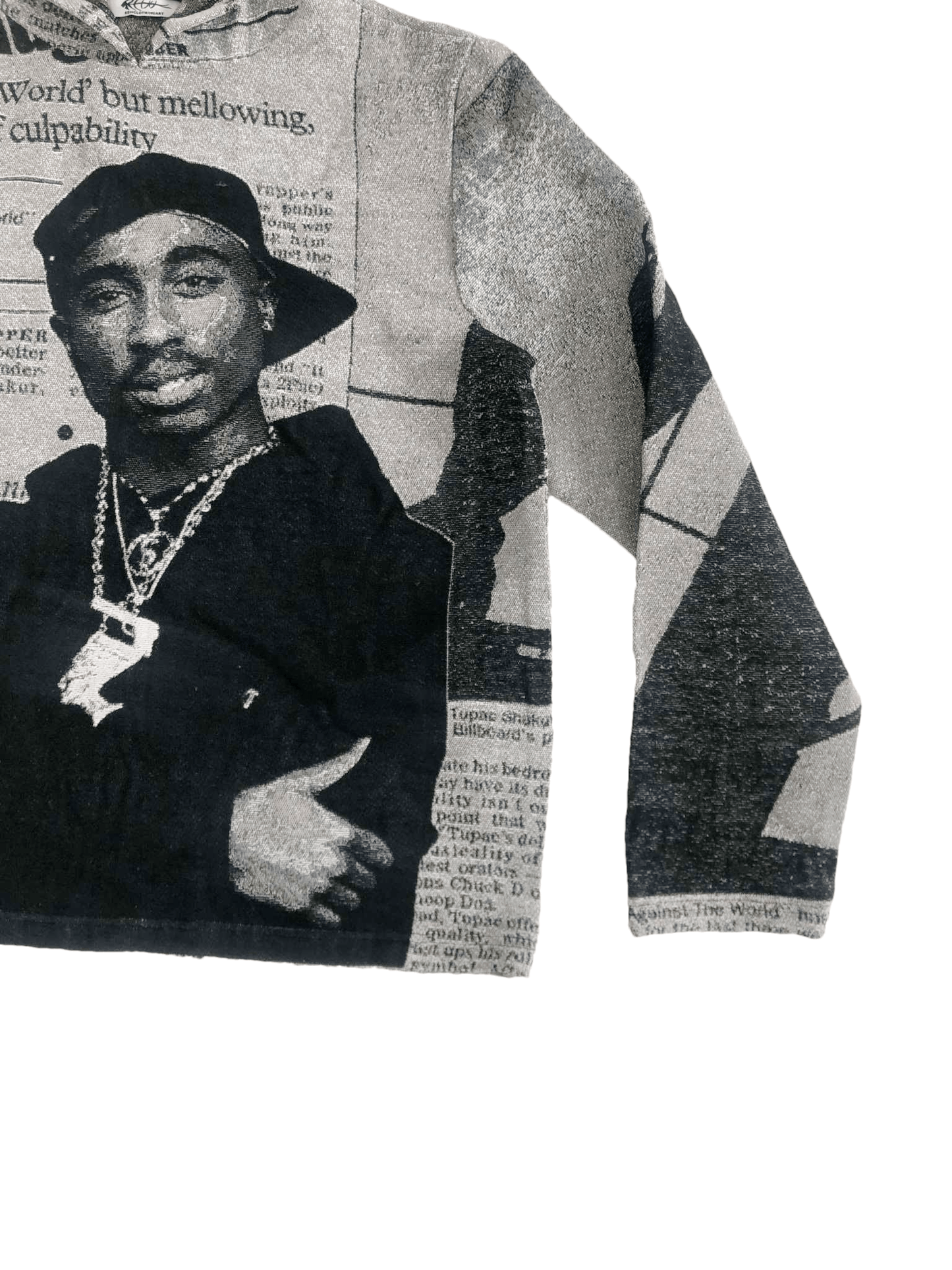 GREY 2PAC TAPESTRY - RDMCLOTHINGART