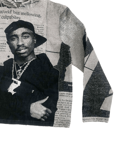 GREY 2PAC TAPESTRY - RDMCLOTHINGART