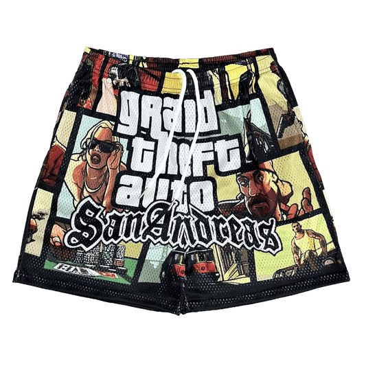 GTA MESH SHORTS-8689 - RDMCLOTHINGART