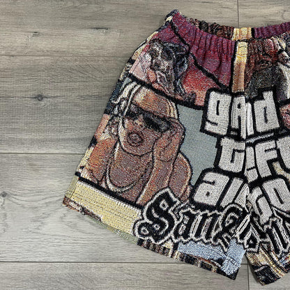 GTA TAPESTRY SHORTS - RDMCLOTHINGART