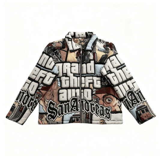 RDMCLOTHINGART tapestry hoodie GTA TAPESTRY COAT