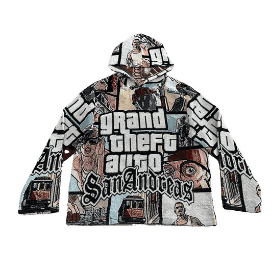 GTA TAPESTRY HOODIE - RDMCLOTHINGART