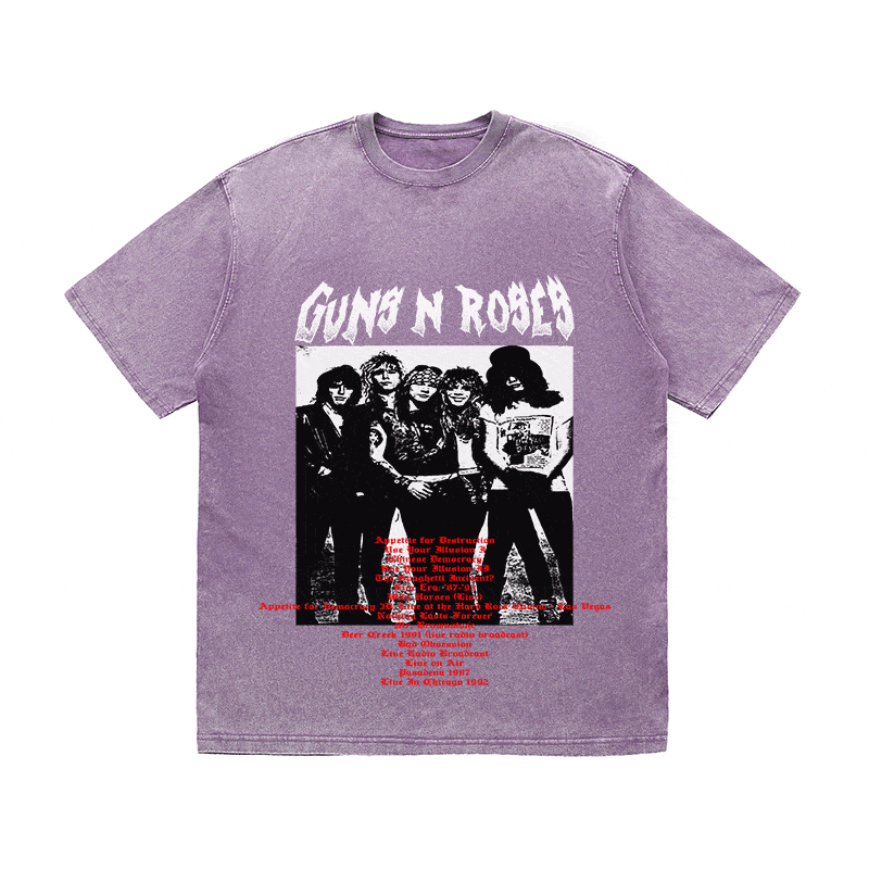 RDMCLOTHINGART tapestry hoodie GUNS N ROSES HEAVY WEIGHT COTTON TEE-8904