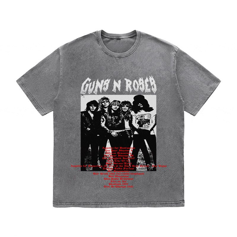 RDMCLOTHINGART tapestry hoodie GUNS N ROSES HEAVY WEIGHT COTTON TEE-8904