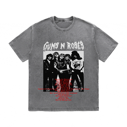 RDMCLOTHINGART tapestry hoodie GUNS N ROSES HEAVY WEIGHT COTTON TEE-8904