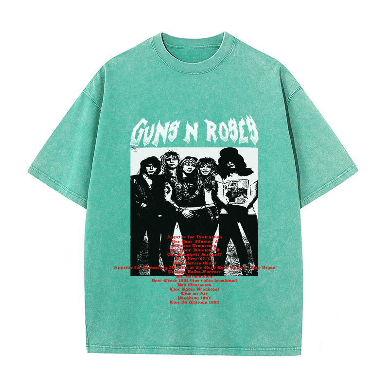 RDMCLOTHINGART tapestry hoodie GUNS N ROSES HEAVY WEIGHT COTTON TEE-8904