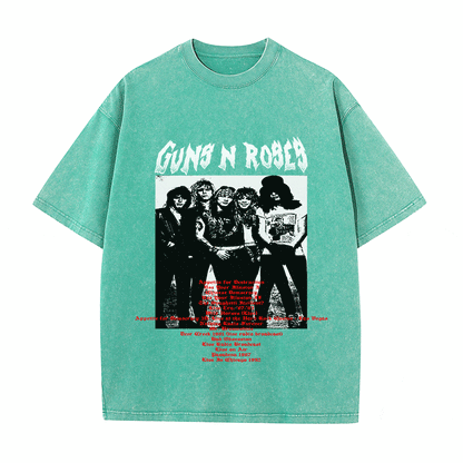 RDMCLOTHINGART tapestry hoodie GUNS N ROSES HEAVY WEIGHT COTTON TEE-8904