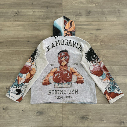 HAJIME NO IPPO V2 TAPESTRY HOODIE - RDMCLOTHINGART