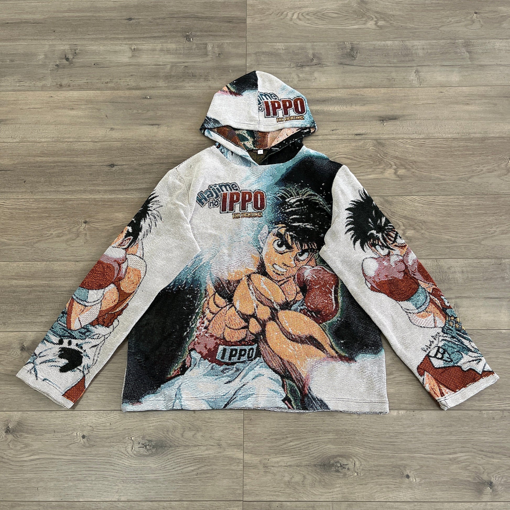 HAJIME NO IPPO V2 TAPESTRY HOODIE - RDMCLOTHINGART