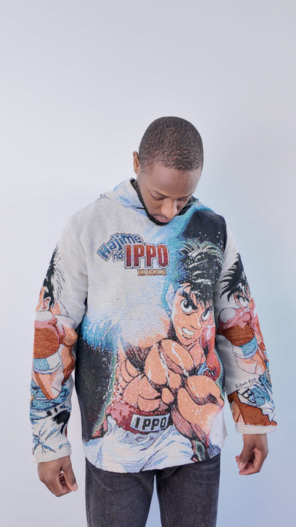 HAJIME NO IPPO V2 TAPESTRY HOODIE - RDMCLOTHINGART