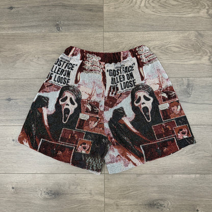 RDMCLOTHINGART tapestry hoodie HALLOWEEN TAPESTRY SHORTS