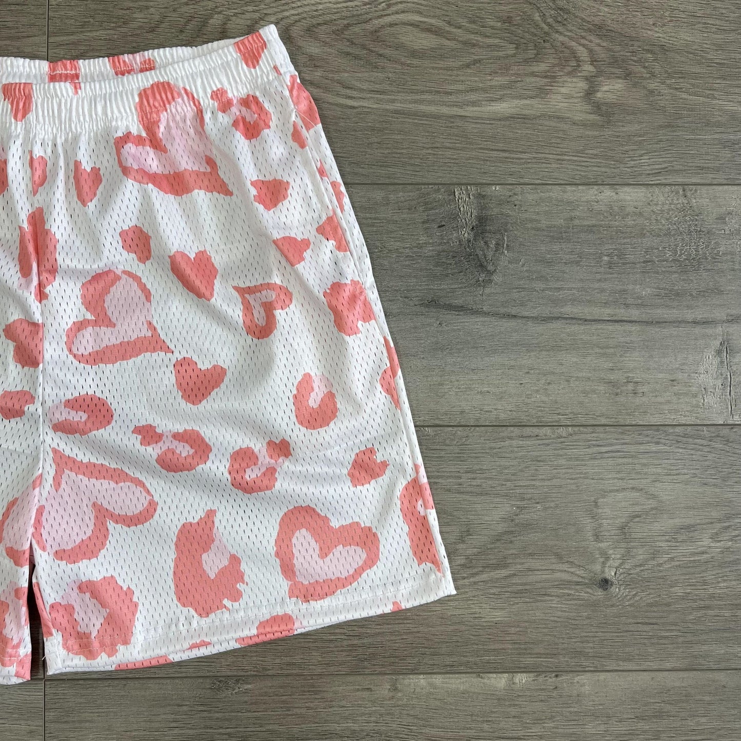 HEART MESH SHORTS-8618 - RDMCLOTHINGART