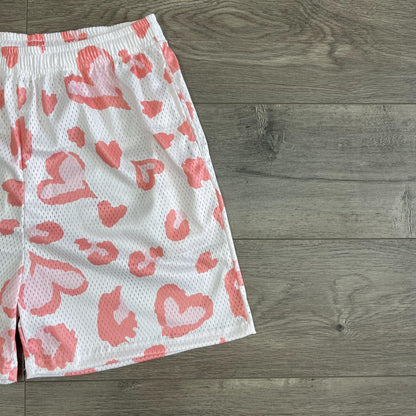 HEART MESH SHORTS-8618 - RDMCLOTHINGART