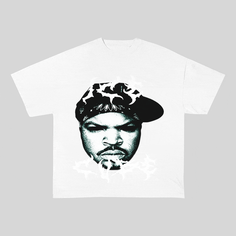 RDMCLOTHINGART tapestry hoodie ICE CUBE HEAVY WEIGHT COTTON TEE-8879