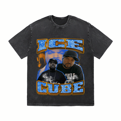 RDMCLOTHINGART tapestry hoodie ICE CUBE HEAVY WEIGHT COTTON TEE-9126