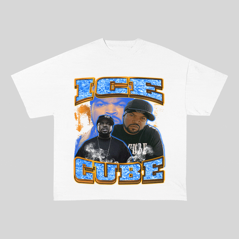 RDMCLOTHINGART tapestry hoodie ICE CUBE HEAVY WEIGHT COTTON TEE-9126