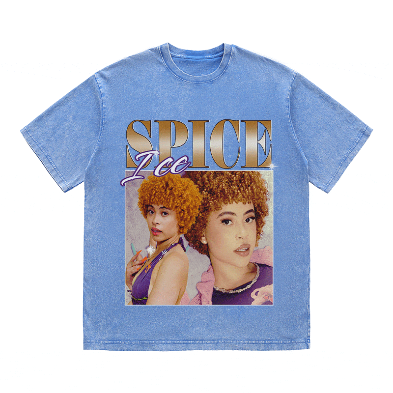 RDMCLOTHINGART tapestry hoodie ICE SPICE HEAVY WEIGHT COTTON TEE-8862