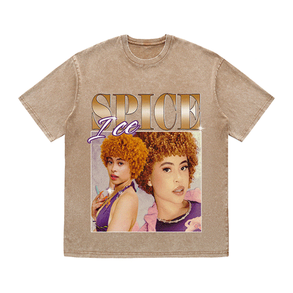 RDMCLOTHINGART tapestry hoodie ICE SPICE HEAVY WEIGHT COTTON TEE-8862