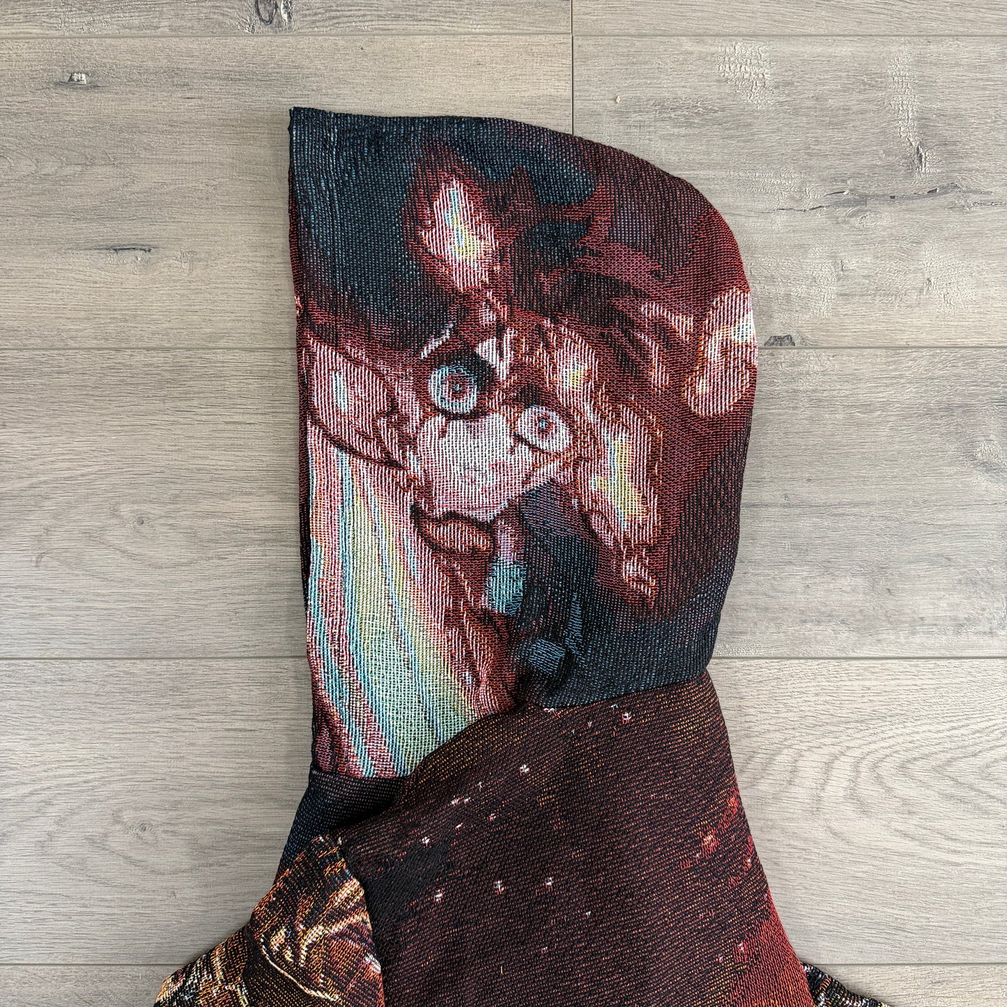 RDMCLOTHINGART tapestry hoodie INFINITY CASTLE TAPESTRY HOODIE