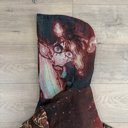 RDMCLOTHINGART tapestry hoodie INFINITY CASTLE TAPESTRY HOODIE