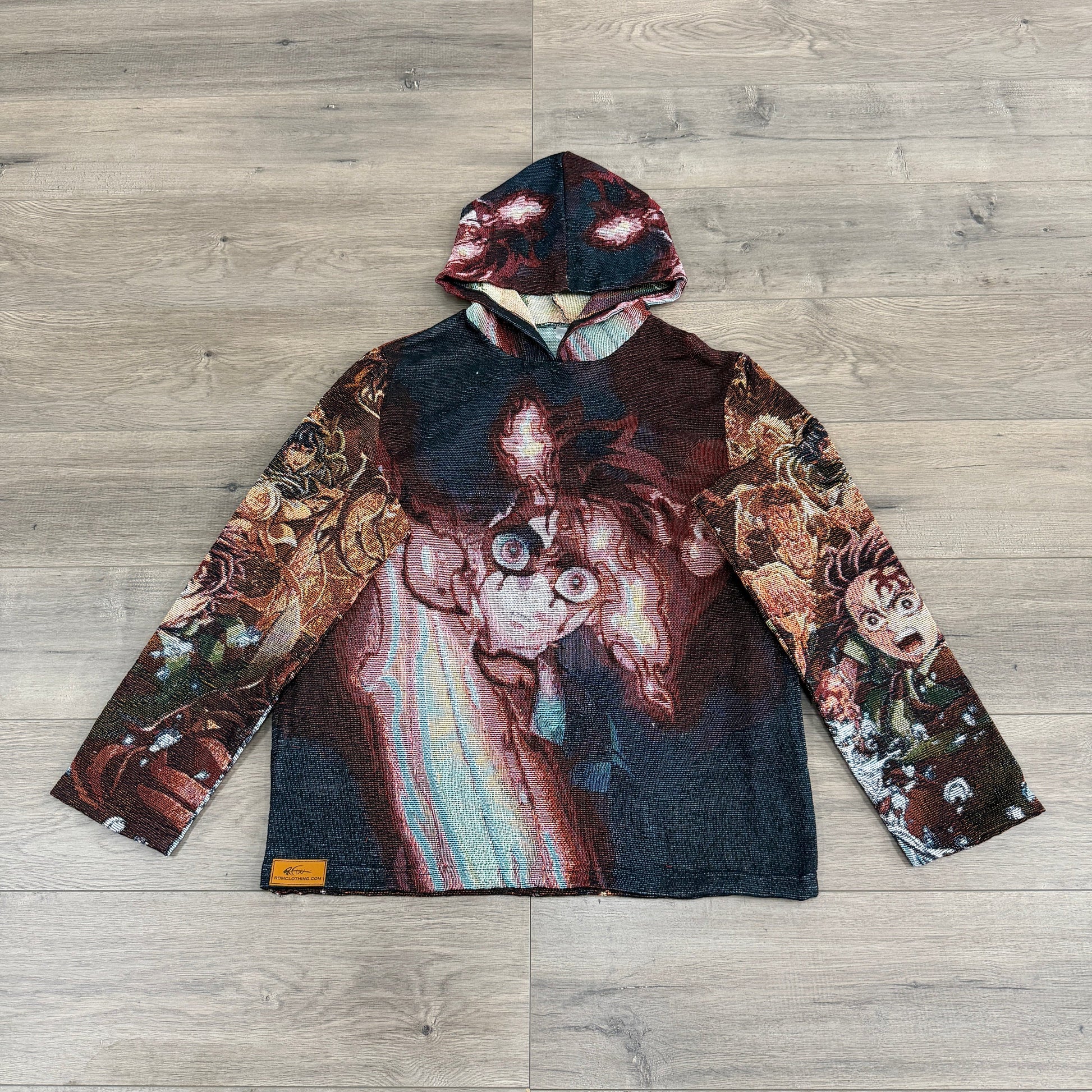 RDMCLOTHINGART tapestry hoodie INFINITY CASTLE TAPESTRY HOODIE