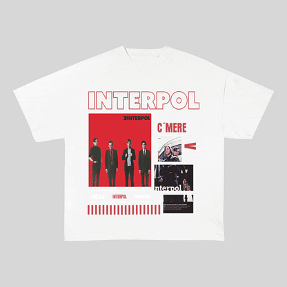 RDMCLOTHINGART tapestry hoodie INTERPOL HEAVY WEIGHT COTTON TEE-9000