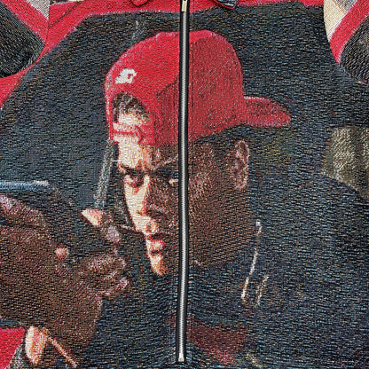 IS U GON SLIDE TAPESTRY JACKET - RDMCLOTHINGART