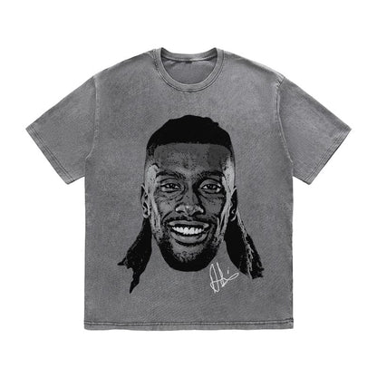 RDMCLOTHINGART tapestry hoodie IWOBI HEAVY COTTON TEES-9578