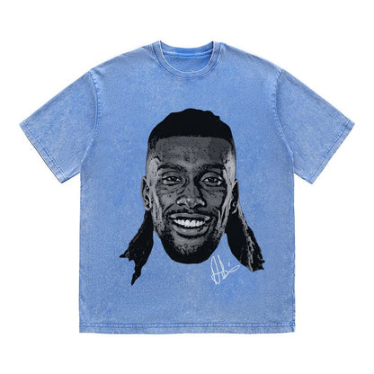 RDMCLOTHINGART tapestry hoodie IWOBI HEAVY COTTON TEES-9578