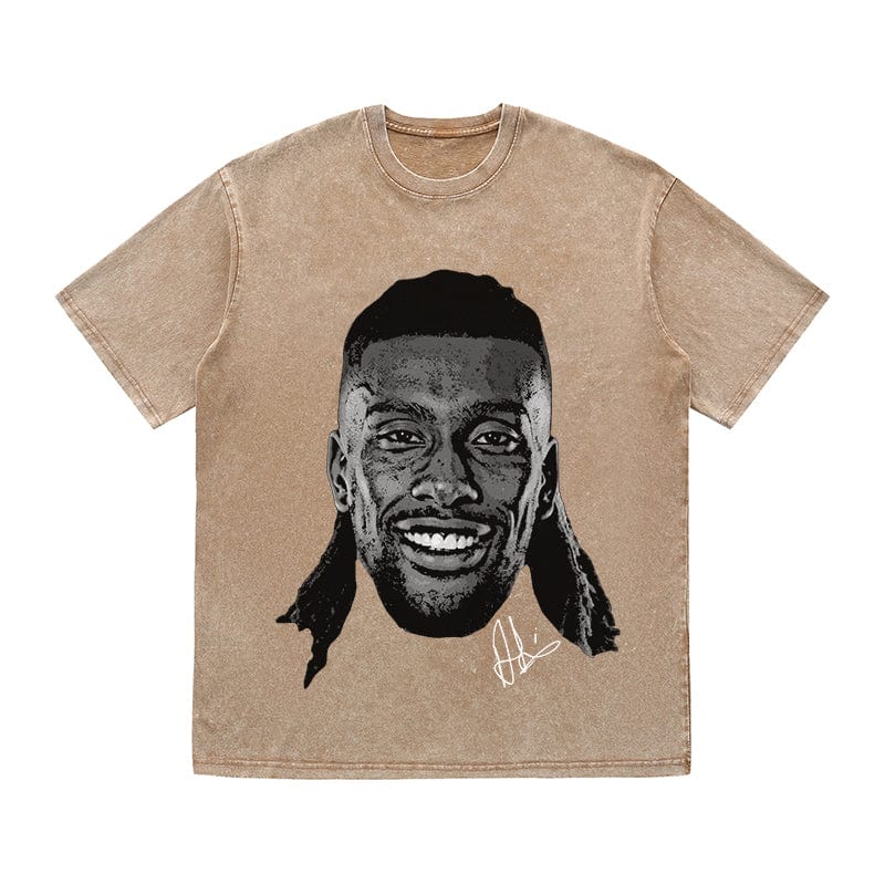 RDMCLOTHINGART tapestry hoodie IWOBI HEAVY COTTON TEES-9578