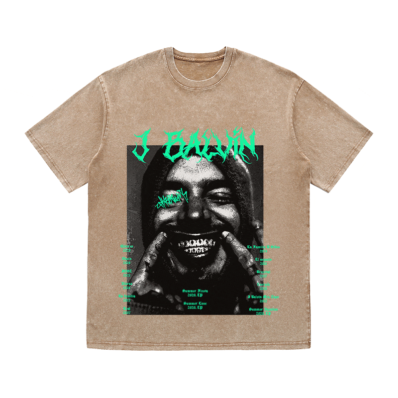 RDMCLOTHINGART tapestry hoodie J BALVIN HEAVY WEIGHT COTTON TEE-8880