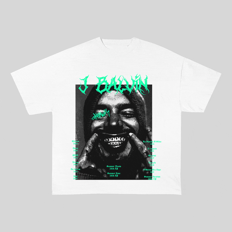 RDMCLOTHINGART tapestry hoodie J BALVIN HEAVY WEIGHT COTTON TEE-8880