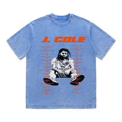 RDMCLOTHINGART tapestry hoodie J. COLE HEAVY WEIGHT COTTON TEE-8933