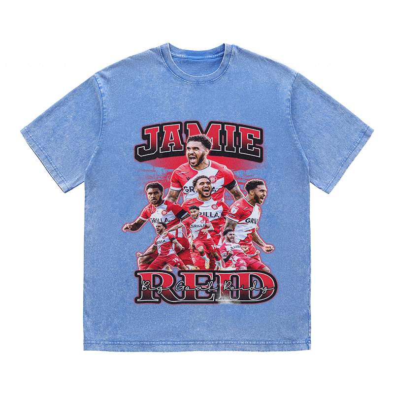 RDMCLOTHINGART tapestry hoodie JAMIE RED HEAVY WEIGHT COTTON TEE-8961