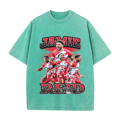 RDMCLOTHINGART tapestry hoodie JAMIE RED HEAVY WEIGHT COTTON TEE-8961