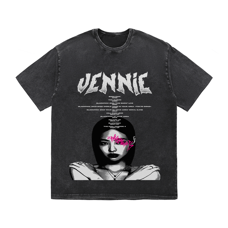 RDMCLOTHINGART tapestry hoodie JENNIE HEAVY WEIGHT COTTON TEE-8906