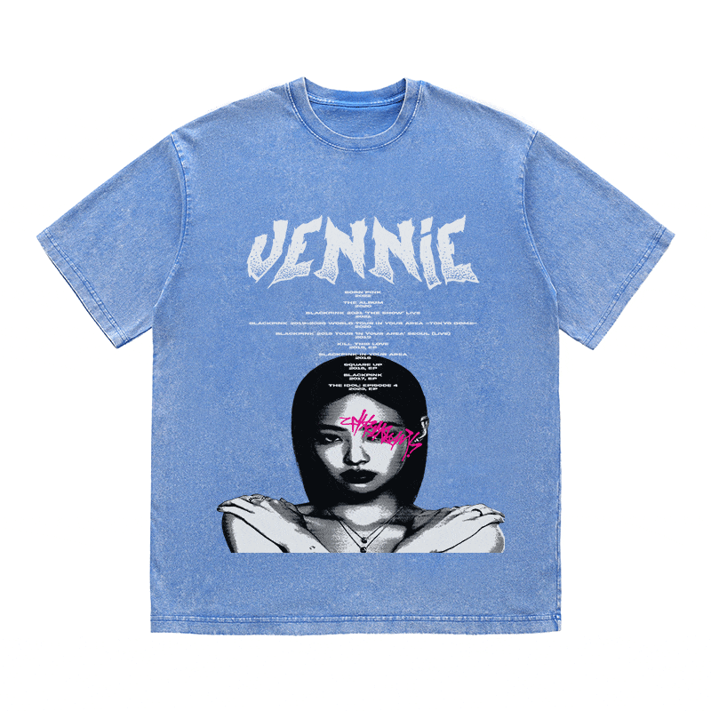 RDMCLOTHINGART tapestry hoodie JENNIE HEAVY WEIGHT COTTON TEE-8906