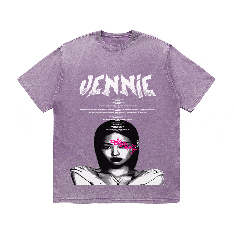 RDMCLOTHINGART tapestry hoodie JENNIE HEAVY WEIGHT COTTON TEE-8906