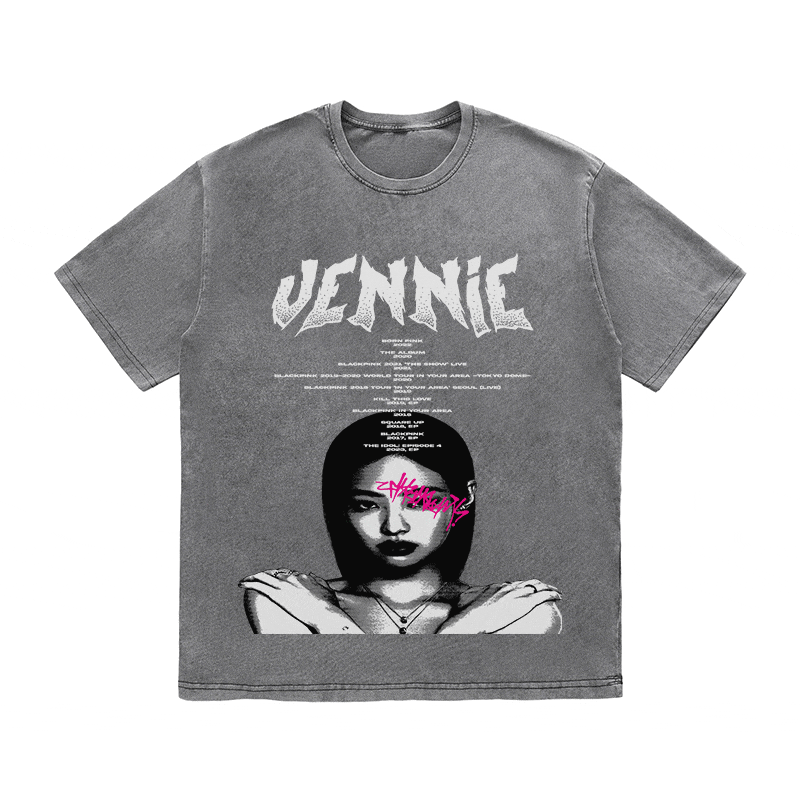 RDMCLOTHINGART tapestry hoodie JENNIE HEAVY WEIGHT COTTON TEE-8906