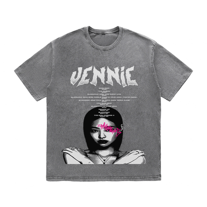 RDMCLOTHINGART tapestry hoodie JENNIE HEAVY WEIGHT COTTON TEE-8906