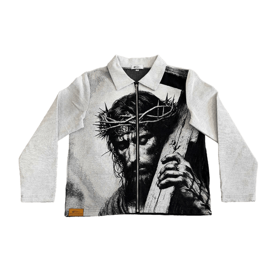 RDMCLOTHINGART tapestry hoodie JESUS V3 TAPESTRY JACKET