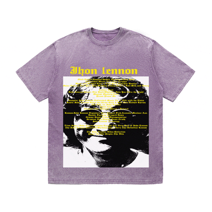 RDMCLOTHINGART tapestry hoodie JHON LENNON HEAVY WEIGHT COTTON TEE-8935