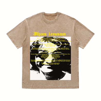 RDMCLOTHINGART tapestry hoodie JHON LENNON HEAVY WEIGHT COTTON TEE-8935