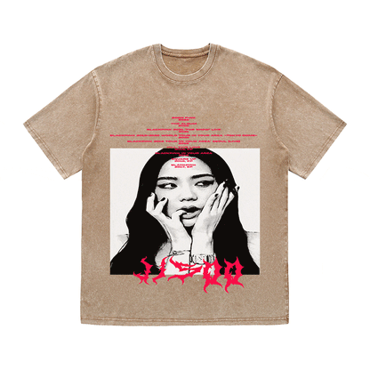 RDMCLOTHINGART tapestry hoodie JISOO HEAVY WEIGHT COTTON TEE-8907