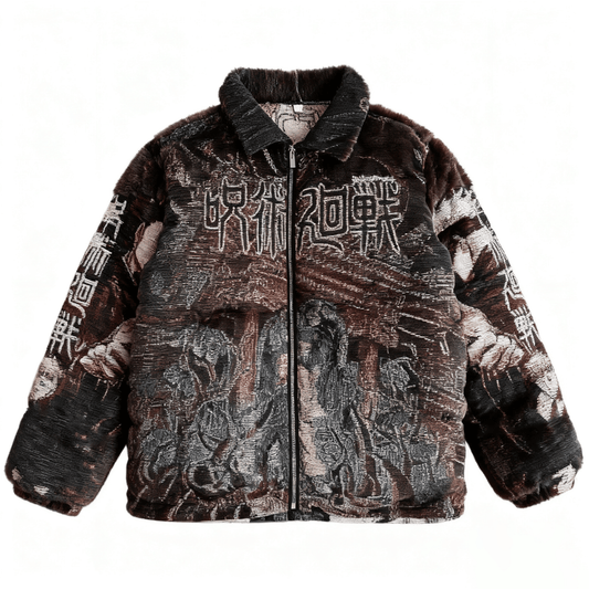 RDMCLOTHINGART tapestry hoodie JUJUTSU KAISEN TAPESTRY COAT