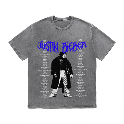 RDMCLOTHINGART tapestry hoodie JUSTIN BIEBER HEAVY WEIGHT COTTON TEE-8910