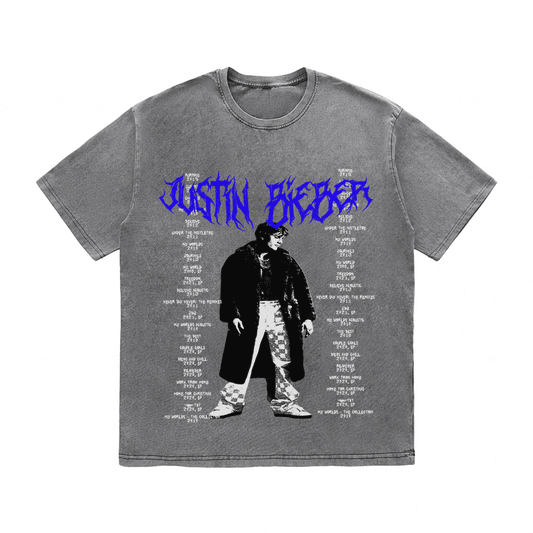RDMCLOTHINGART tapestry hoodie JUSTIN BIEBER HEAVY WEIGHT COTTON TEE-8910